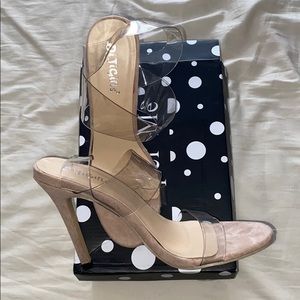 Clear heels